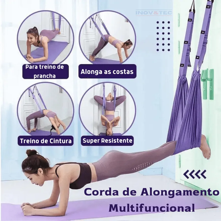 Corda de Yoga Profissional Para Alivio de Dores Nas Costas e Alongamento - Image 2