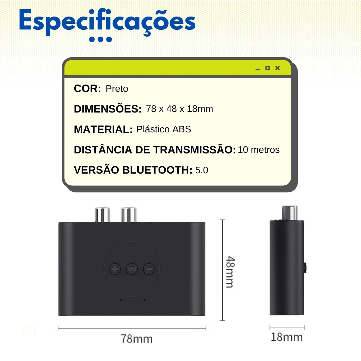 Receptor de Som Bluetooth 5.0 FullSound + Brindes - Image 7